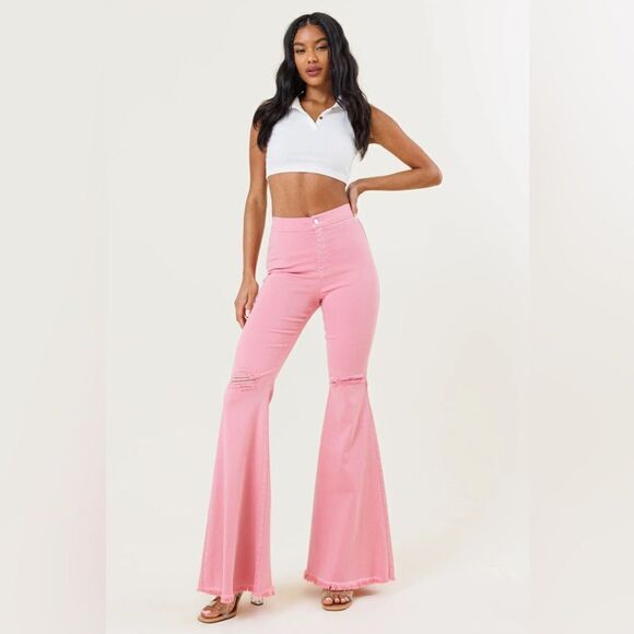Vibrant M.i.U Bella Flare Jeans - Picture 1 of 15